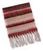 Geko Striped Fringed Lightweight and Warm Scarf 185x45cm Women 0