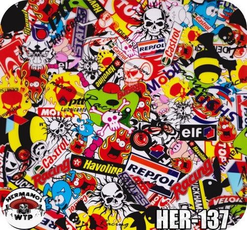 Sticker Bomb Rapsol Película Wtp Pintur Hidrográfica Her-137 0