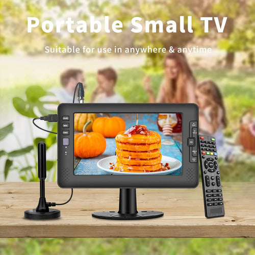 Televisor Portátil De 23cm Con Tuner Digital Y Batería Recar 4