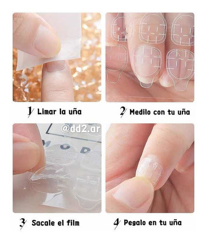 DD2 Sticker Adhesivo Pegamento Para Tips Uñas Postizas Cinta 7