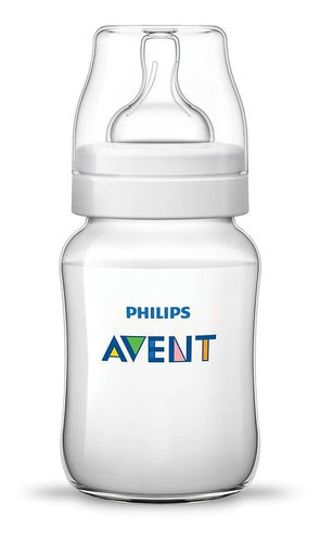 Avent Classic Baby Bottle 260ml in Pink and Blue 0