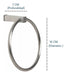 DYP Stainless Steel Wall-Mounted Towel Ring 2