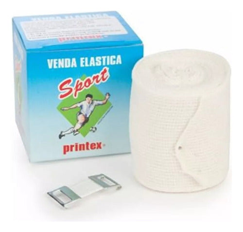 Printex Elastic Bandages 5cm x 2.5m for Football, Boxing, Rugby 0