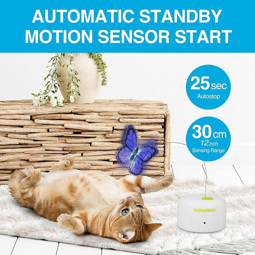 AFP All For Paws Interactive Motion Sensor Butterfly Cat Teaser Toy 3