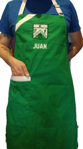 Customized Ferrocarril Oeste Chef Baker Grill Apron 3
