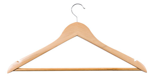 Mundo M Wooden Hanger Quality A+ 50 Units Ideal for Retail Stores 0