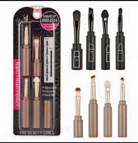 Set of 4 Brushes and Electric Eyelash Curler Kit 2