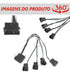 Cabo Adaptador Multi Fan Molex P/ 4 Coolers 4 Pin Frete Grat 1