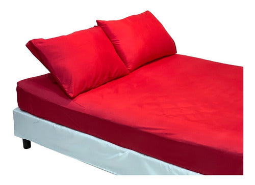 Adjustable Bed Sheet for 2 1/2 Plazas Bed 190x240 cm - Smooth Color 27
