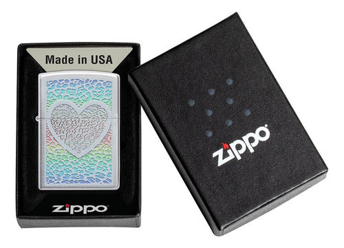 Zippo Encendedor 49780 Heart Design Original Garantia 1