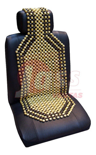 Universal Wood Bead Back Support Car Seat Cover Cooling Massage Cushion 0
