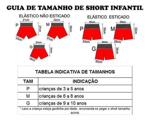 Calção Short Muay Thai Kickboxing Super Girl Kids Infantil 7