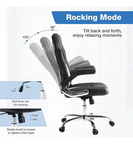 ~? Jhk 3-9-7 Gaming Office Desk Chair, Blanco + Negro 4