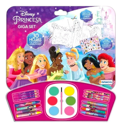 Tapimovil Disney Princesses Art and Drawing Set with Stickers 0