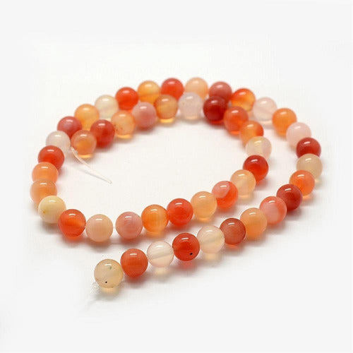 Natural Stone Agate Cornelian Bead Strand 4mm 1