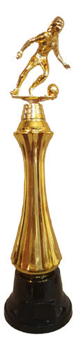 Trofeo Plástico Futbol Femenino Football Oro 26cm Souvenir 0