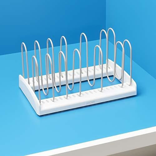 YouCopia Storemore Adjustable Lid and Pan Rack - Standard - White 4