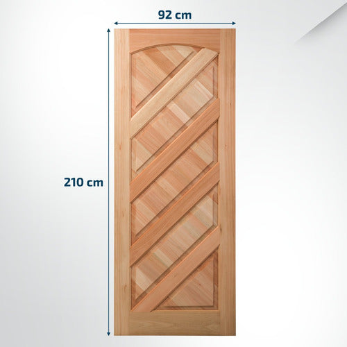 Folha De Porta Maciça 210x92cm Eucalipto Pm06 Magna Wt 1