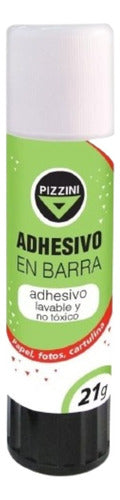 Pegamento En Barra Pizzini 21grs Adhesivo Pack X 3 Unidades 1