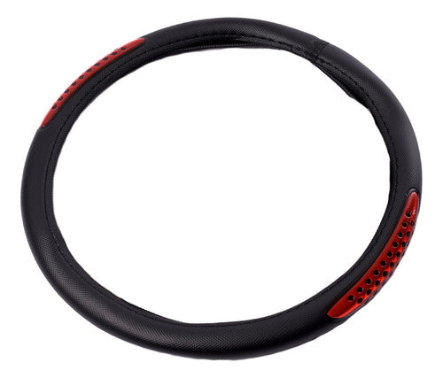 Oregon PVC Steering Wheel Cover 38cm with Black/Red Reflector 0