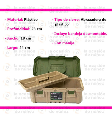 Kemen Medium Organizer Box Multi-Purpose Plastic 18" Home 2