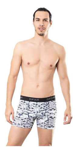 Dufour Men's Exposed Waist Boxer Printed Cotton 11971 4