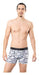 Dufour Men's Exposed Waist Boxer Printed Cotton 11971 4