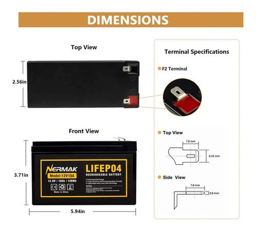 Bateria 12v 10ah Lithium Lifepo4 Ciclo Profundo 0