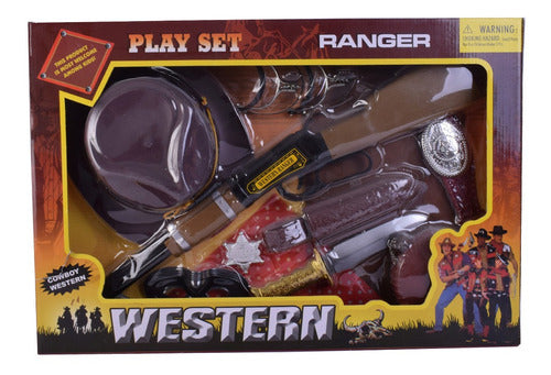 Fibro Cowboy Playset with Hat and Complete Accessories 0