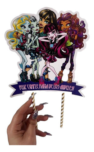 Kaly Design Topper Adorno Torta Personalizado Monster High 0