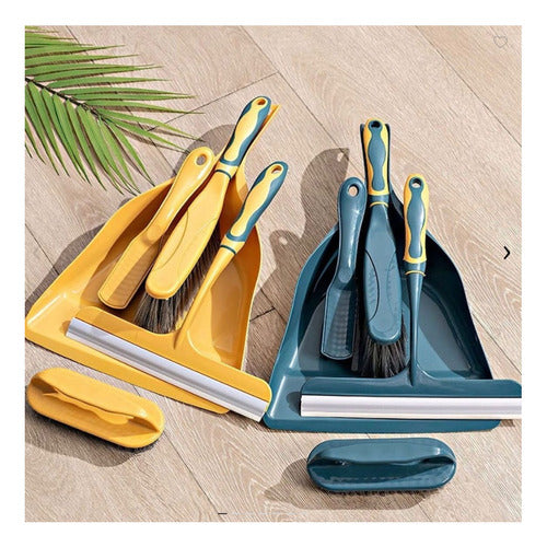 Set of 5 Pieces Cleaning Kit Brushes Dustpan and Mini Dustpan 0