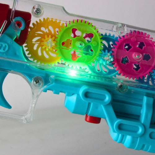 Arminha De Brinquedo Infantil Gear Gun Lança Nerfs Luz E Som 4