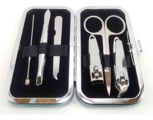 Trendy Manicure Set 6 Pieces Cutters Scissors file Tweezers 7