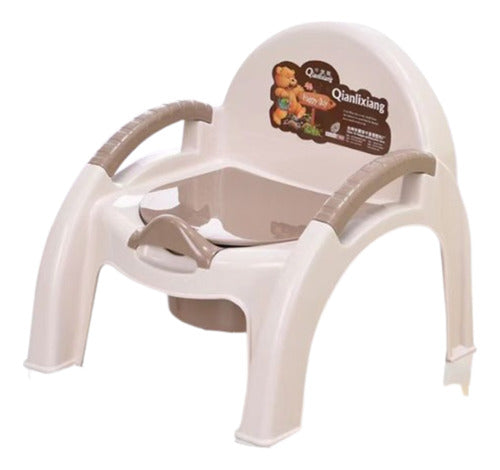 Generic Baby Potty / Chair Natural with Color (bkj2365) 0