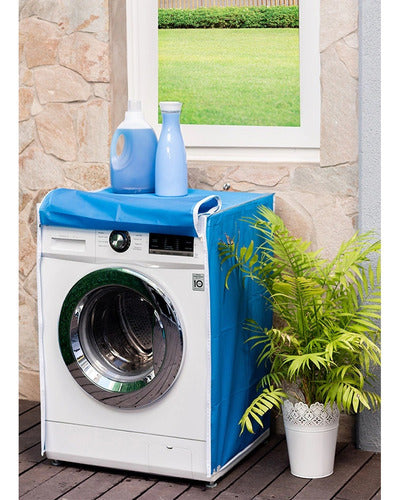 D+m Bazar Gourmet Waterproof Front-Loading Washing Machine Cover with Zipper 1