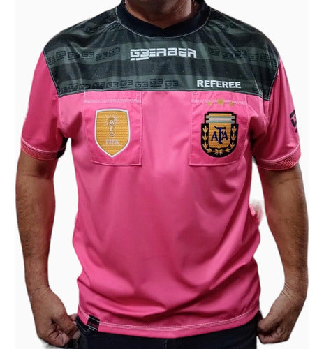 Referee Shirt G3 AFA Pink FIFA World Cup Shield Jersey 0