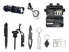 Survival EDC Kit with Flashlight Knife Compass Whistle 0