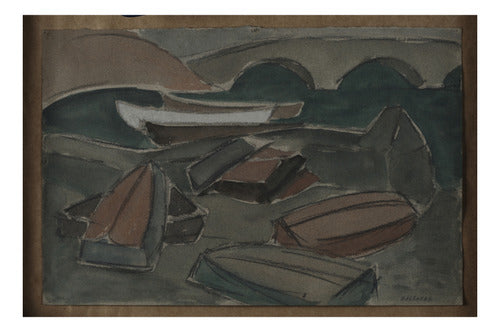 Rafael Barradas - Botes - 1924-26 - Lámina 45x30 Cm 1