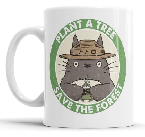 El Club De La Estampa Taza De Ceramica - Totoro (Save The Forest) 0