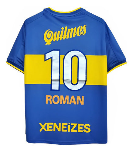 Boca Juniors Retro 2000 Riquelme Quilmes T-Shirt 0