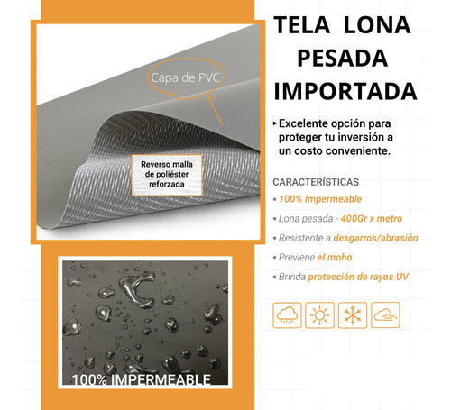 CoverALL Funda Para Horno Pizzero (95x70) Lona Gruesa 100% Impermeable 3