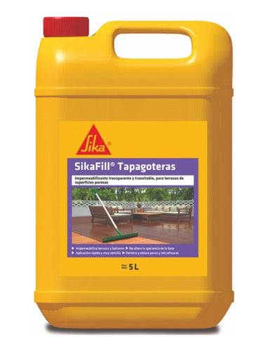 Sika SikaFill Tapagoteras 5L - Waterproofing for Roofs and Terraces 0