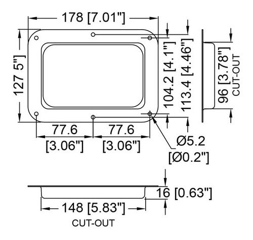 Penn Elcom Large Blind Zinc Base 178 X 127mm 1