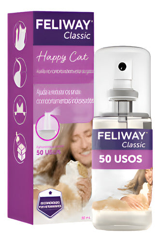 Feliway Classic Spray Viagam Felinos Gatos Ceva 60 Ml 0