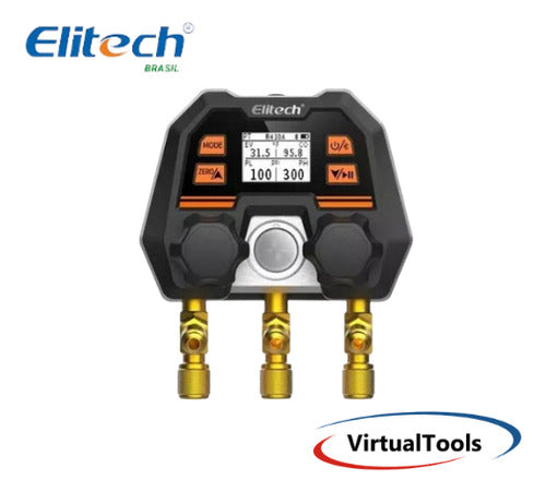 Manifold Digital Elitech Ms100 Bluetooth 2 Vias C/ Estojo 4