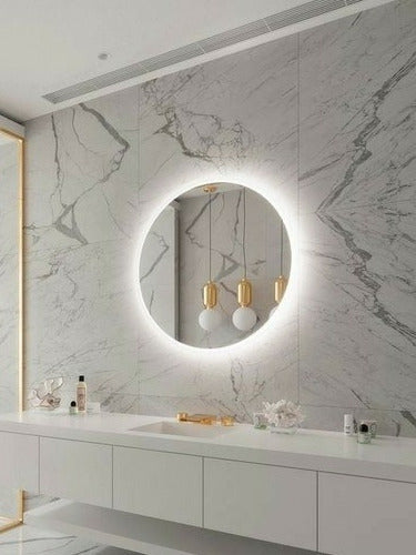 Round 60 cm Mirror with White or Warm LED Light 9