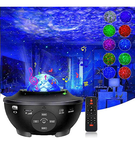 Sunbox Star Projector Night Light, Galaxy Projector Con Control Rem 0