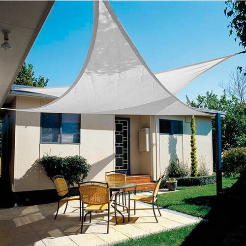 Tecsys Toldo Vela P/ Sombra Viento C/ UV - 3*4*3 Triangulo Blanco 1