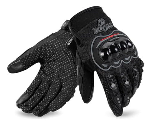 Iron Jia's Motorcycle Gloves for Men and Women - Touchscreen Racing Gloves with Hard Knuckles for BMX ATV MTB 0