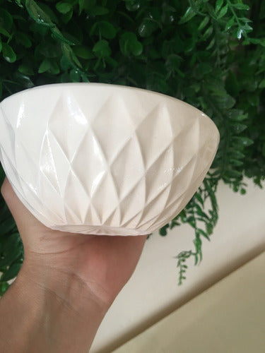Medium Plaster Bowl Mold with Design MCD008 1